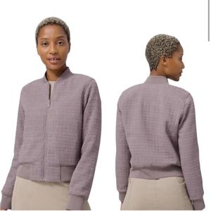 Lululemon reversible lavender bomber jacket size 8
